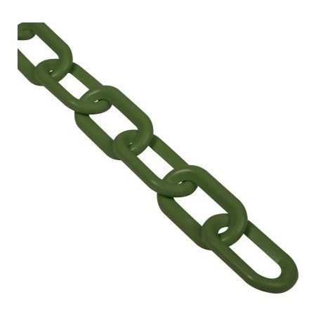 Gec Global Industrial Plastic Chain Barrier 2inx50L Evergreen 954113EG